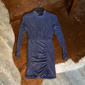 Beautiful navy sparkle cocktail dress!